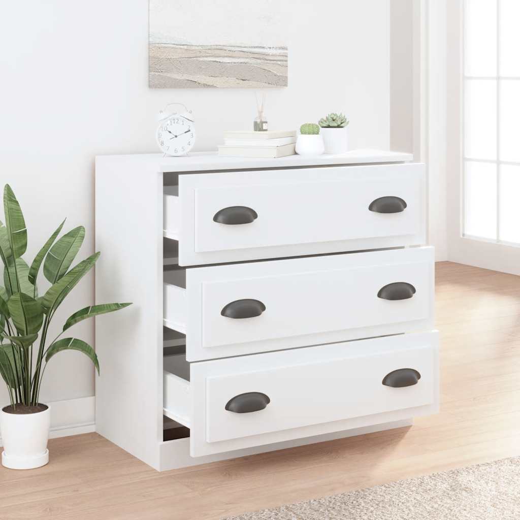 Sideboard White 70x35,5x67,5 cm Engineered Wood