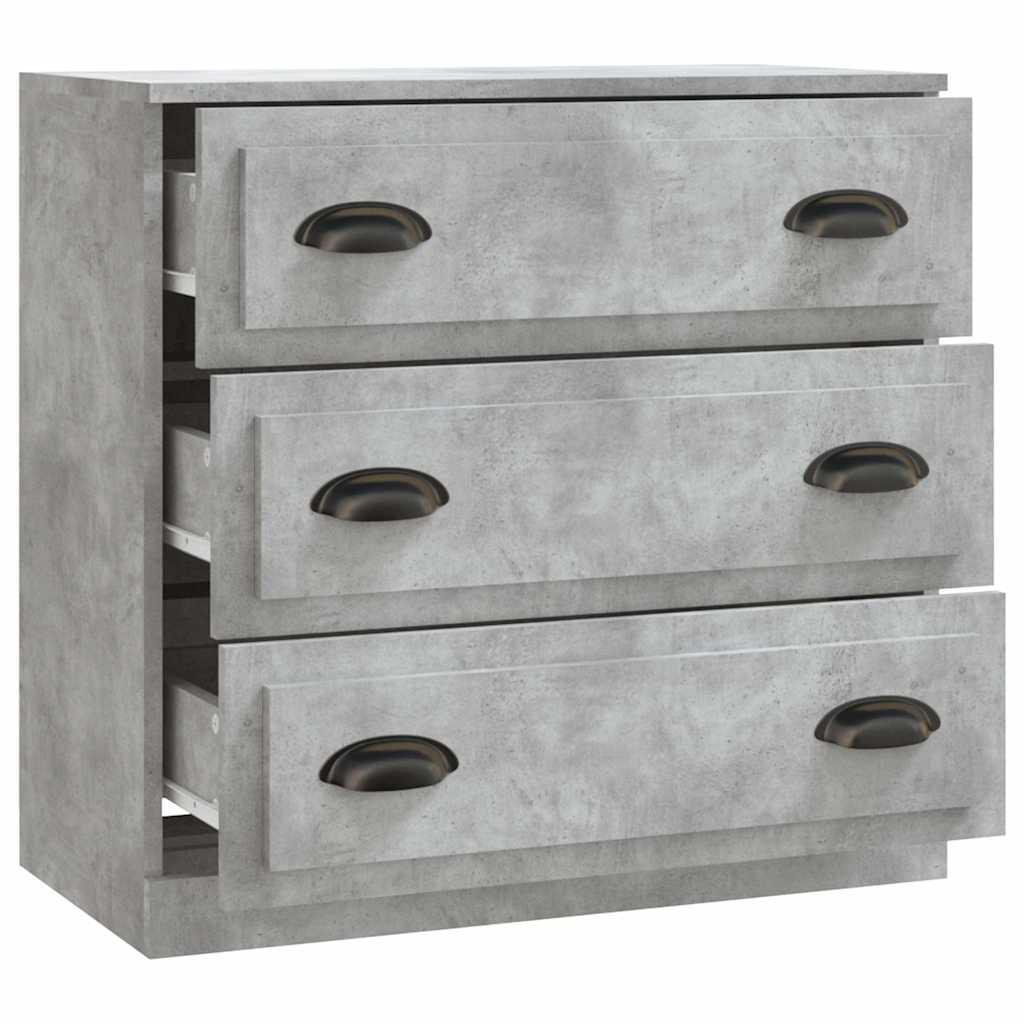 Sideboard Concrete Grey 70x35,5x67,5 cm Engineered Wood