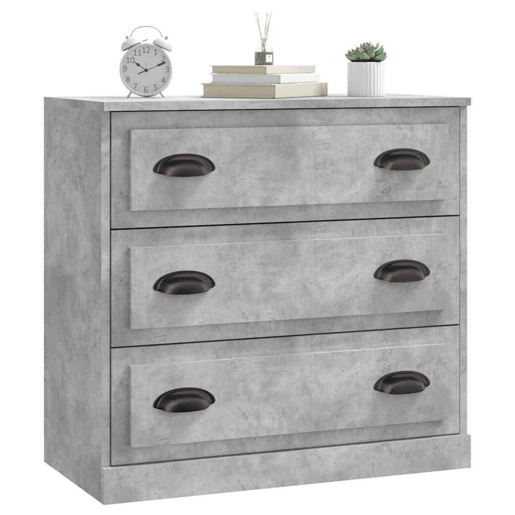 Sideboard Concrete Grey 70x35,5x67,5 cm Engineered Wood