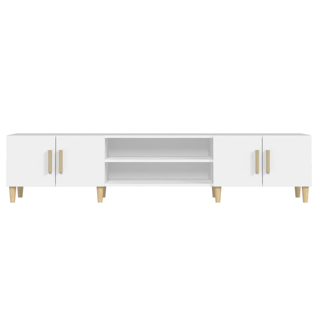 TV Cabinet White 180x31,5x40 cm Engineered Wood