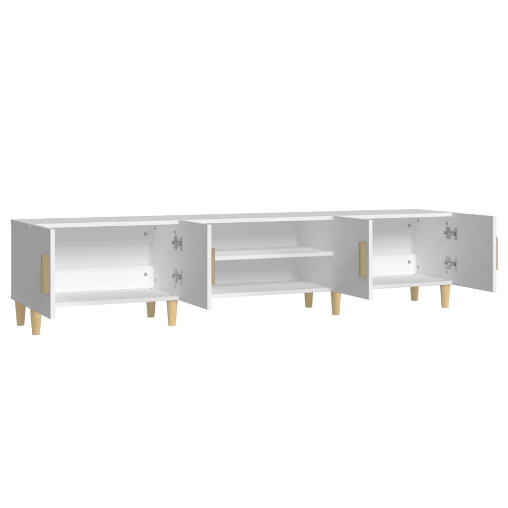 TV Cabinet White 180x31,5x40 cm Engineered Wood