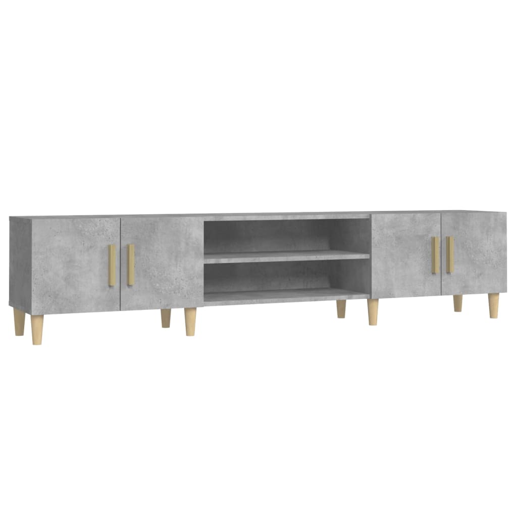 TV Cabinet Concrete Grey 180x31,5x40 cm Engineered Wood