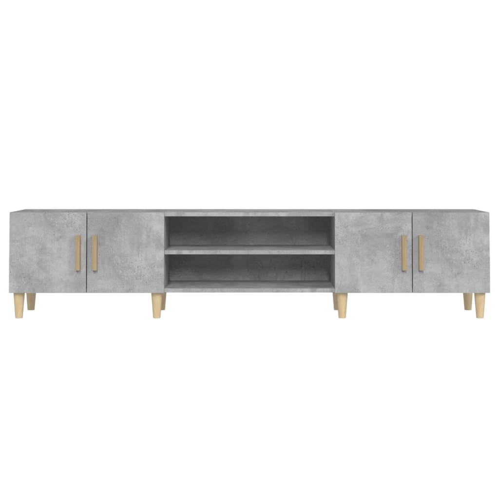 TV Cabinet Concrete Grey 180x31,5x40 cm Engineered Wood