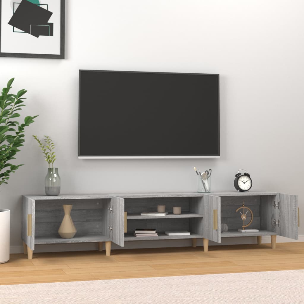 TV Cabinet Grey Sonoma 180x31,5x40 cm Engineered Wood