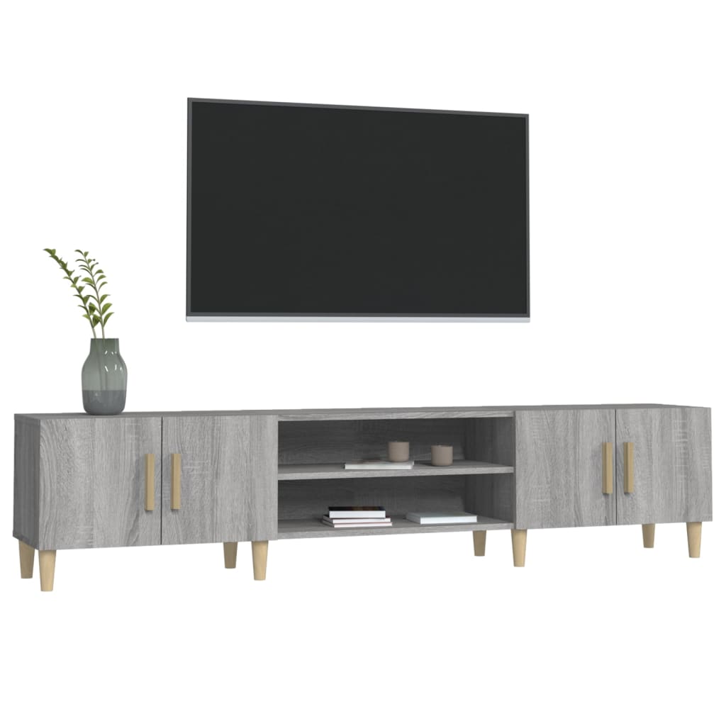 TV Cabinet Grey Sonoma 180x31,5x40 cm Engineered Wood