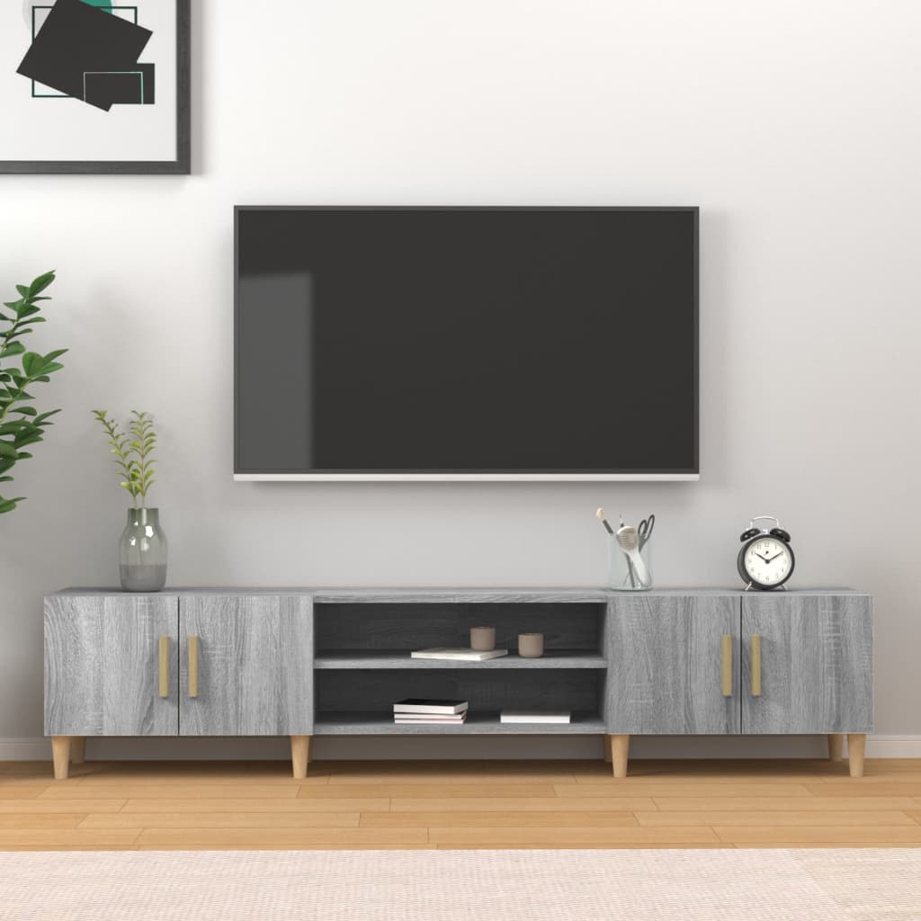 TV Cabinet Grey Sonoma 180x31,5x40 cm Engineered Wood