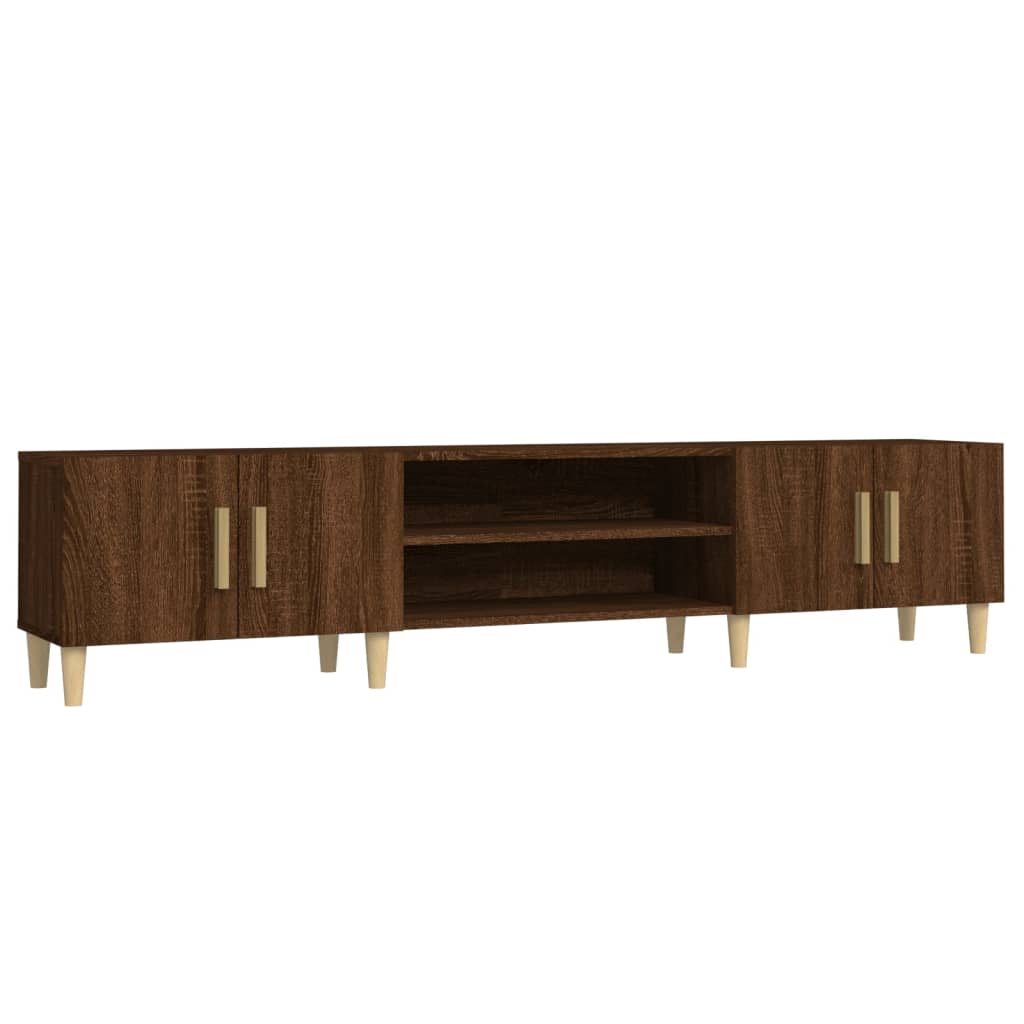 vidaXL TV Cabinet Brown Oak 180x31.5x40 cm Engineered Wood