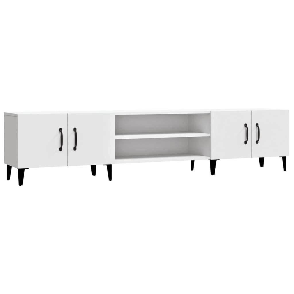 TV Cabinet White 180x31,5x40 cm Engineered Wood