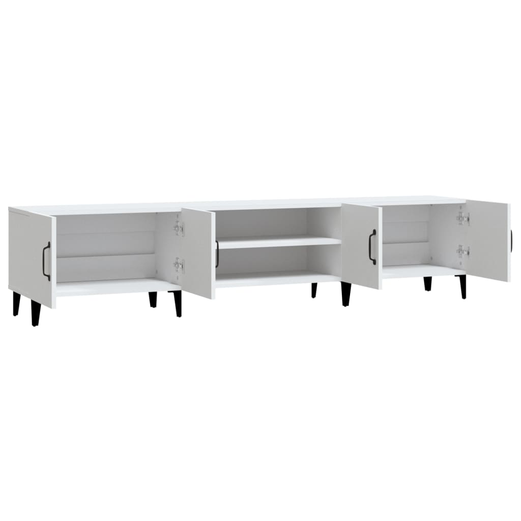 TV Cabinet White 180x31,5x40 cm Engineered Wood