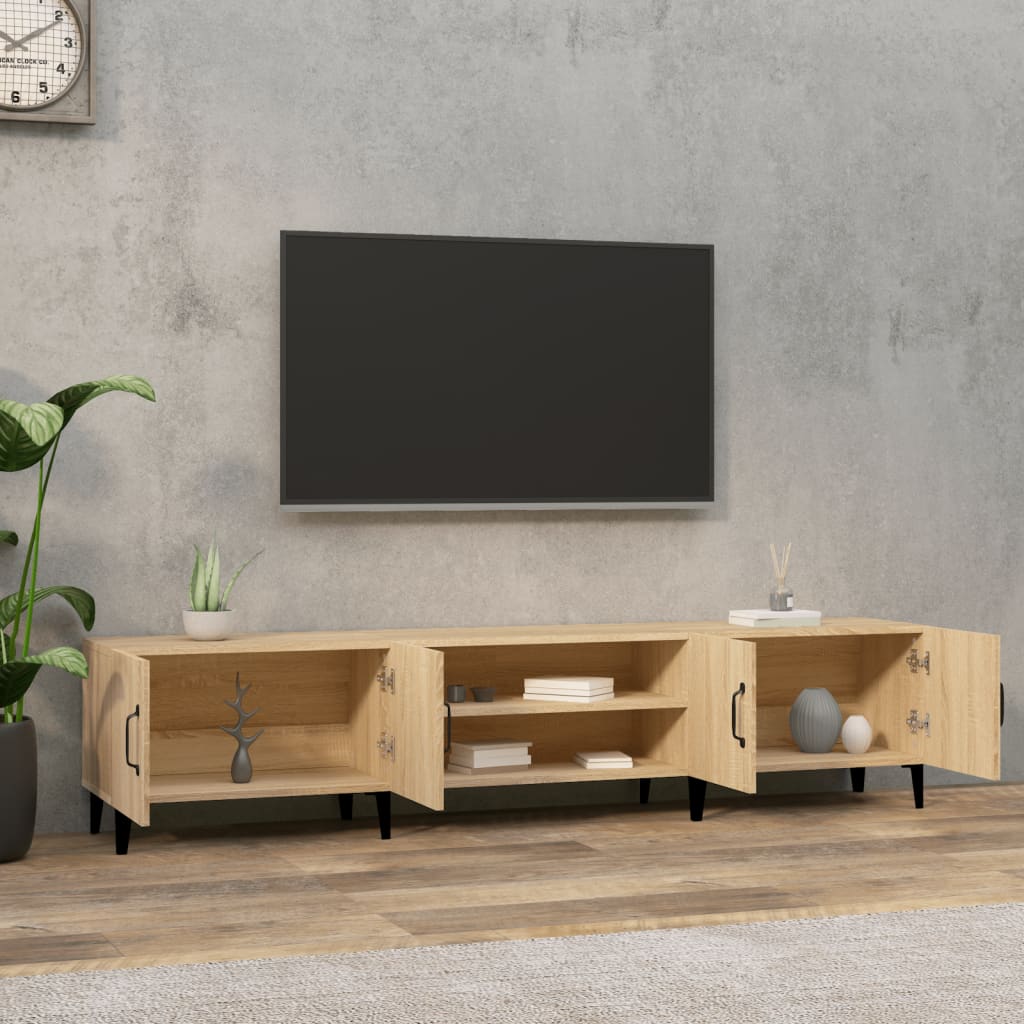 TV Cabinet Sonoma Oak 180x31,5x40 cm Engineered Wood