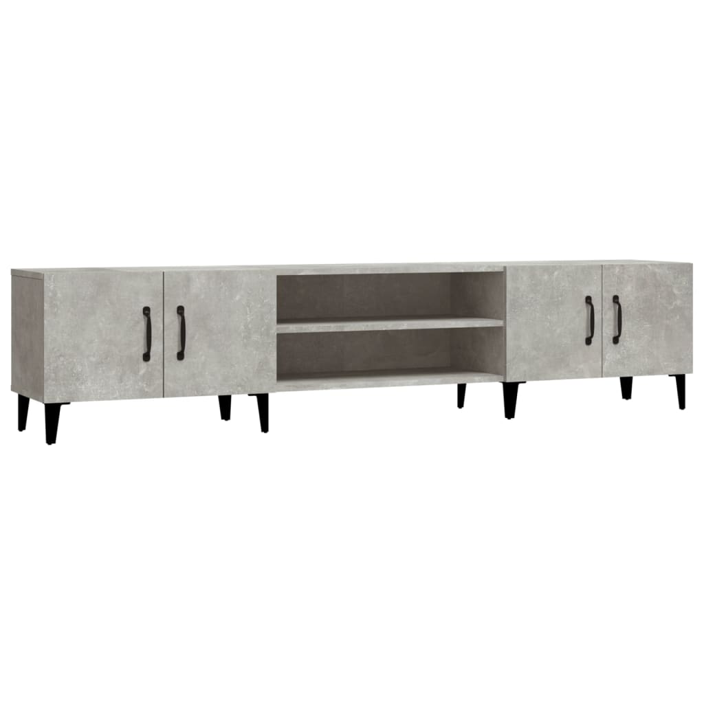 TV Cabinet Concrete Grey 180x31,5x40 cm Engineered Wood