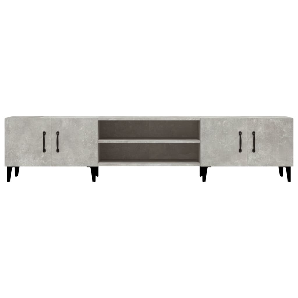 TV Cabinet Concrete Grey 180x31,5x40 cm Engineered Wood