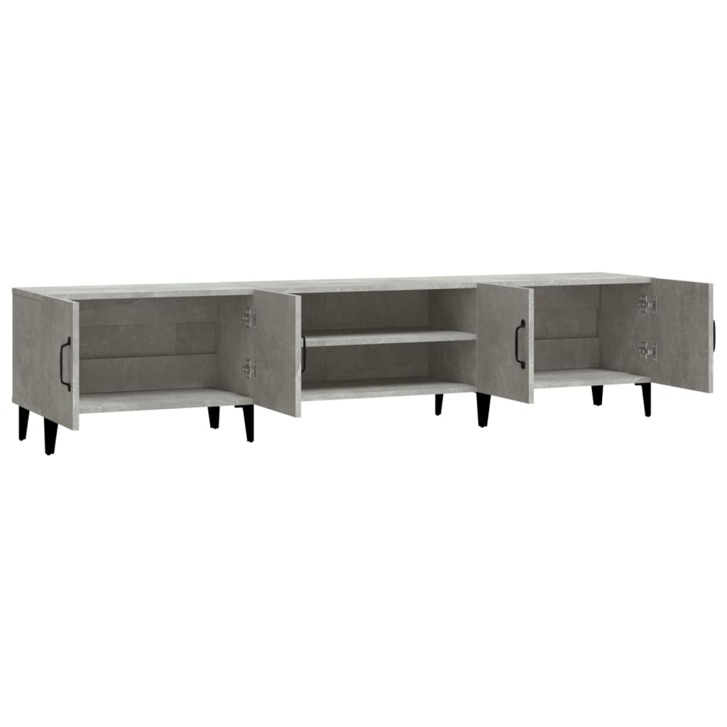 TV Cabinet Concrete Grey 180x31,5x40 cm Engineered Wood