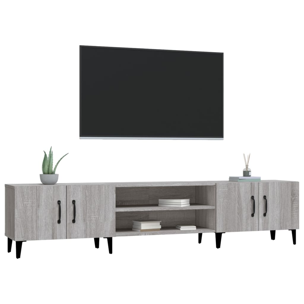 TV Cabinet Grey Sonoma 180x31,5x40 cm Engineered Wood