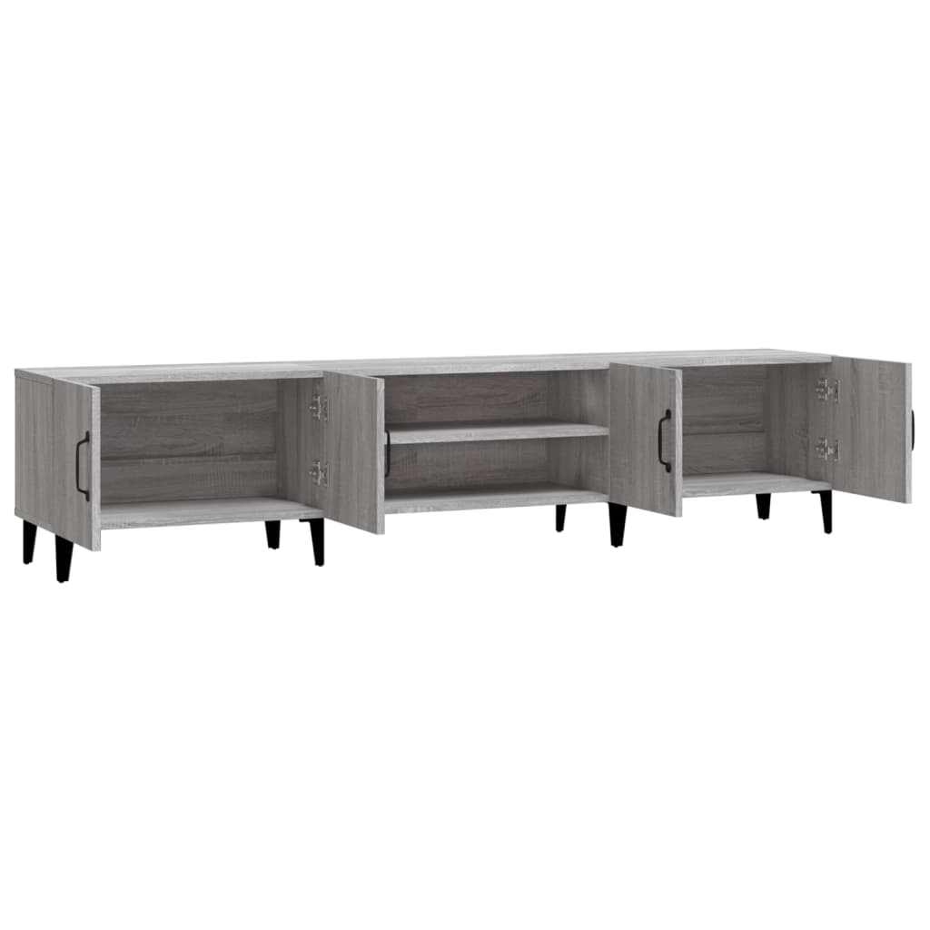 TV Cabinet Grey Sonoma 180x31,5x40 cm Engineered Wood
