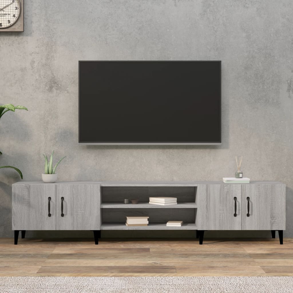 TV Cabinet Grey Sonoma 180x31,5x40 cm Engineered Wood