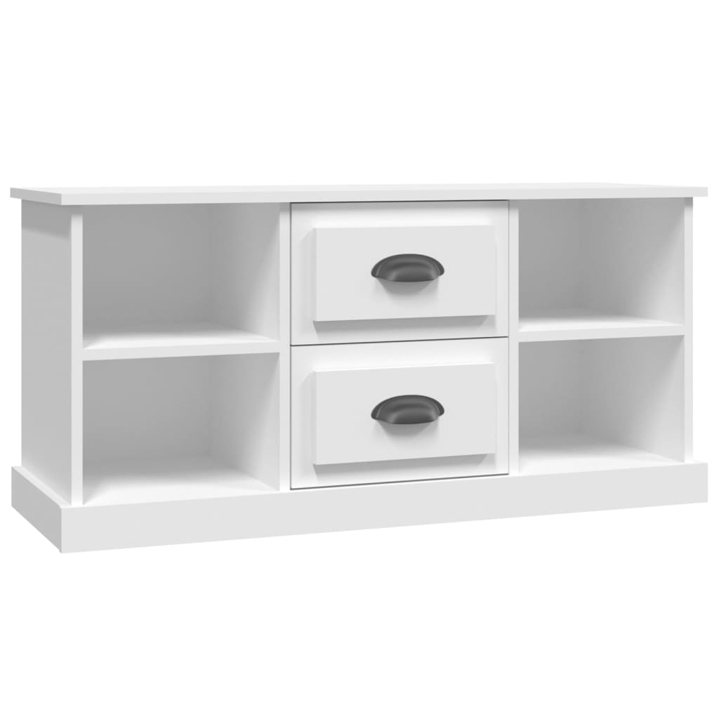 TV Cabinet White 99,5x35,5x48 cm Engineered Wood