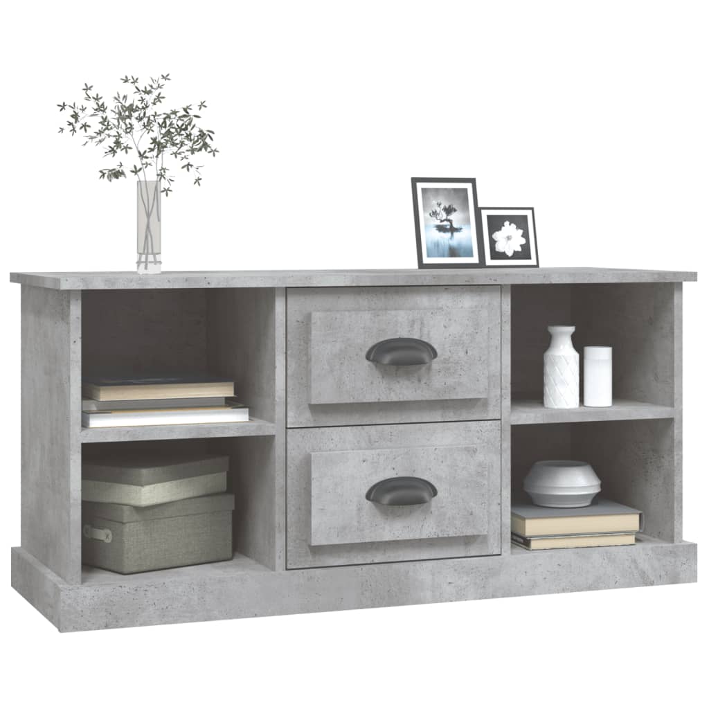 TV Cabinet Concrete Grey 99,5x35,5x48 cm Engineered Wood