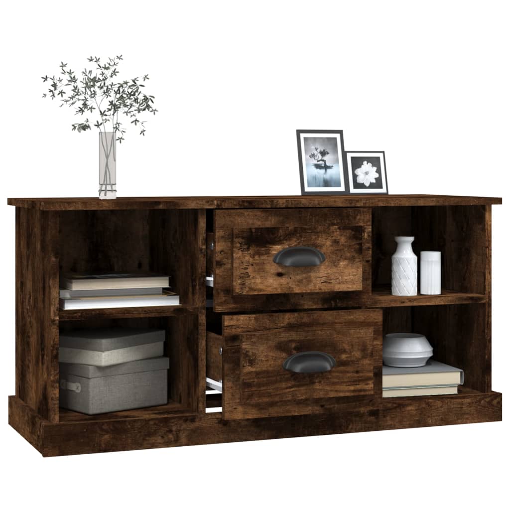 TV Cabinet Smoked Oak 99,5x35,5x48 cm Engineered Wood
