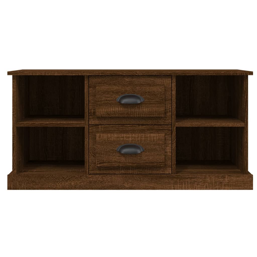 vidaXL TV Cabinet Brown Oak 99.5x35.5x48 cm Engineered Wood