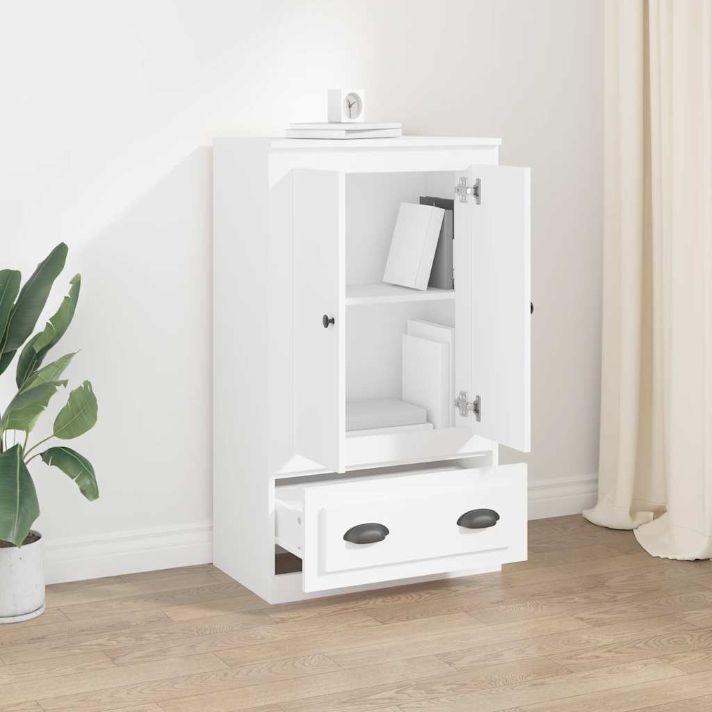 Highboard White 60x35,5x103,5 cm Engineered Wood