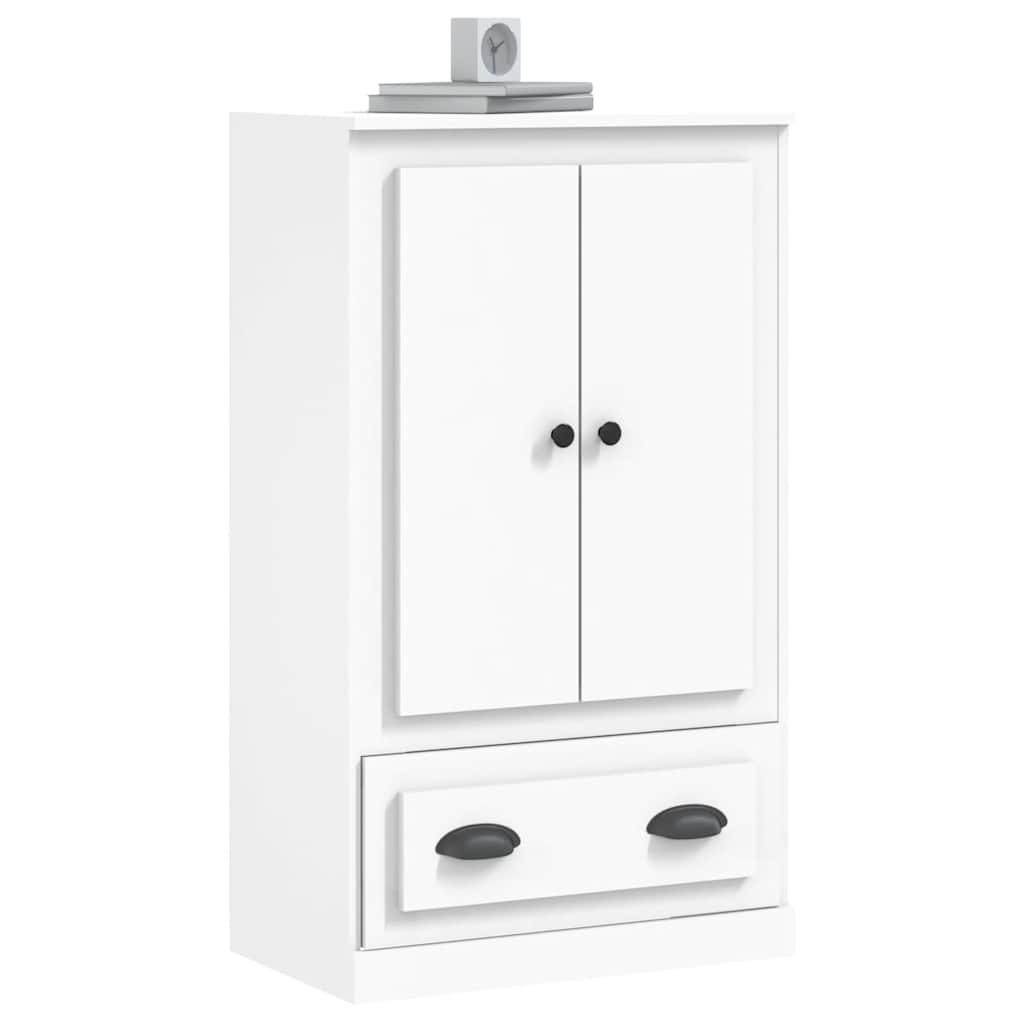 Highboard White 60x35,5x103,5 cm Engineered Wood