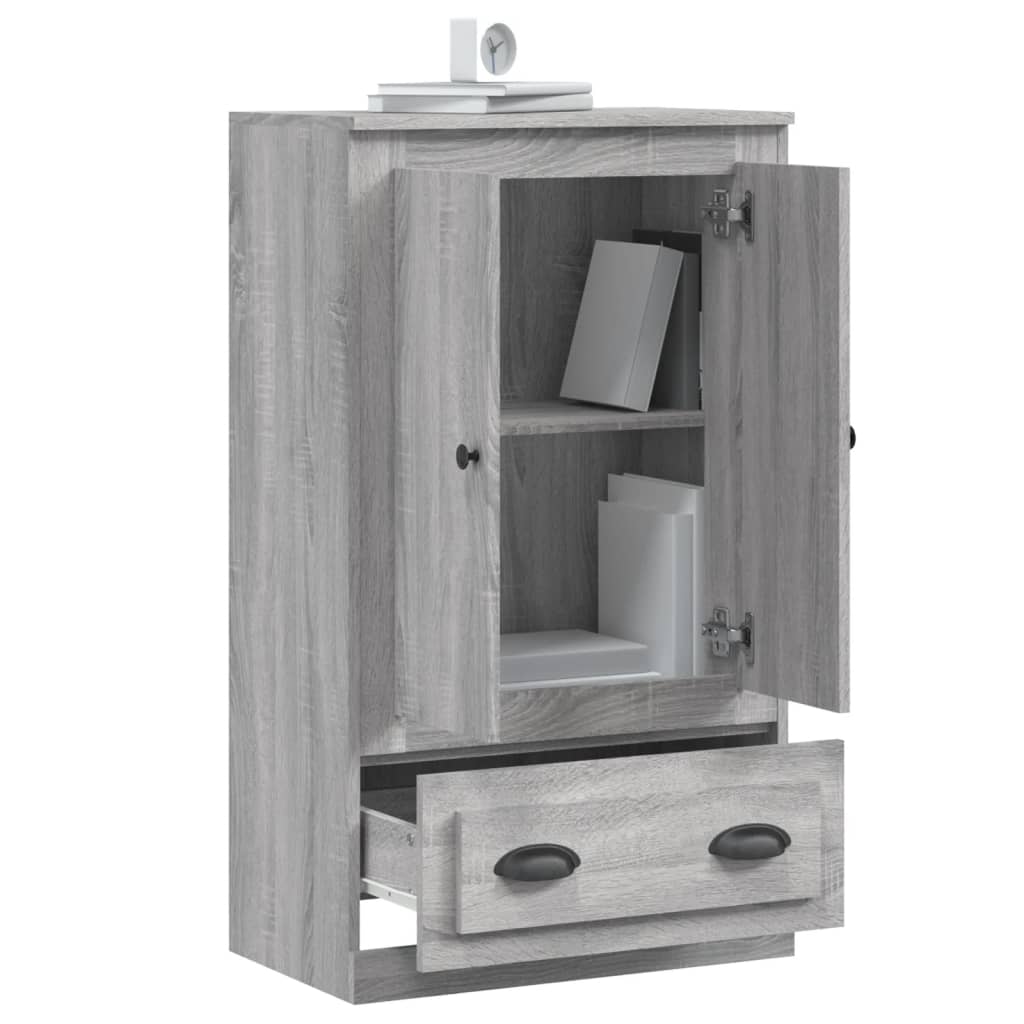 Highboard Grey Sonoma 60x35,5x103,5 cm Engineered Wood