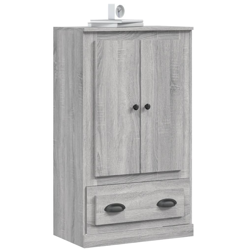 Highboard Grey Sonoma 60x35,5x103,5 cm Engineered Wood