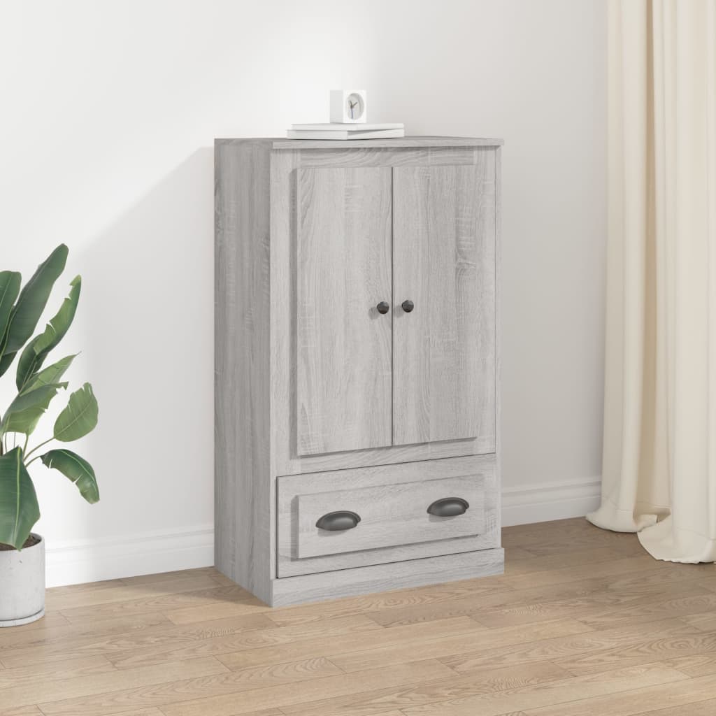 Highboard Grey Sonoma 60x35,5x103,5 cm Engineered Wood