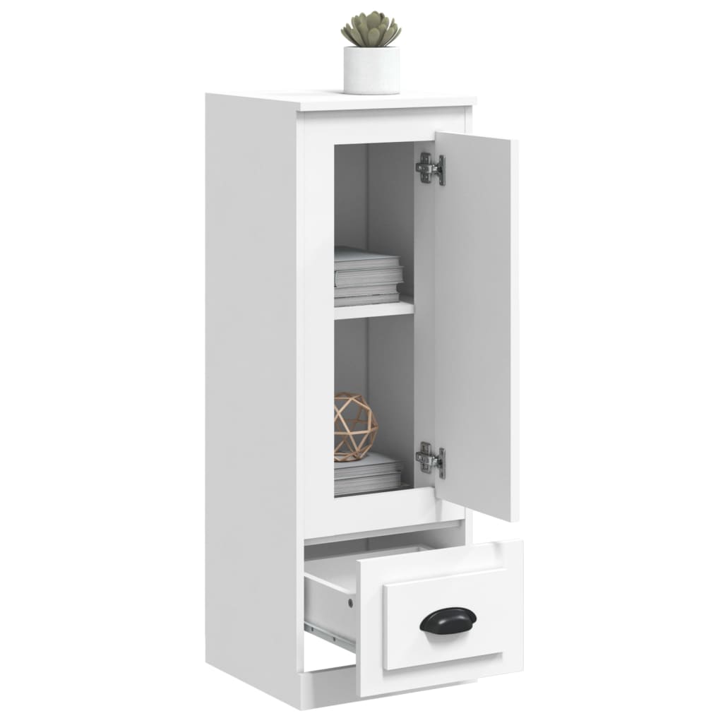 Highboard White 36x35,5x103,5 cm Engineered Wood