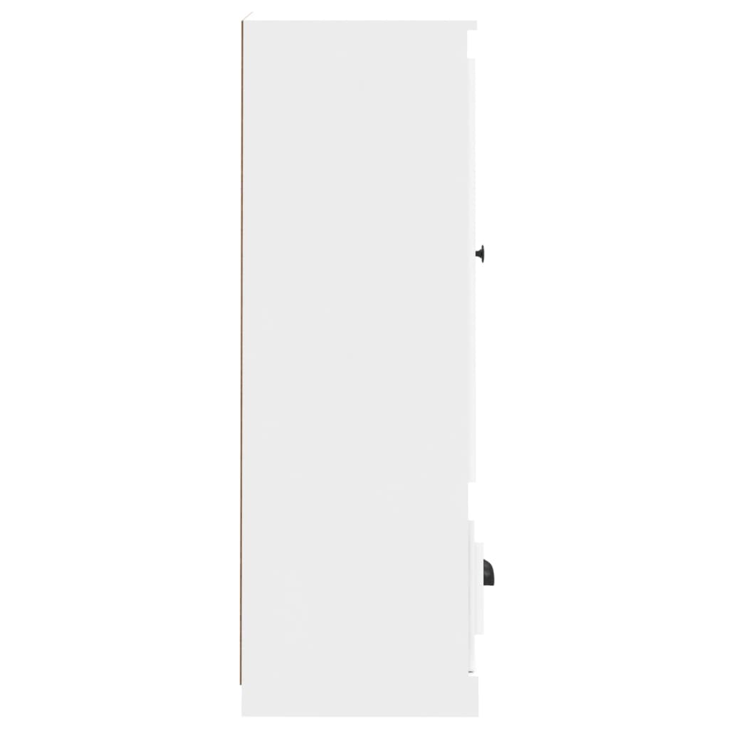 Highboard White 36x35,5x103,5 cm Engineered Wood