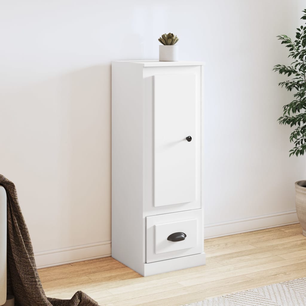 Highboard White 36x35,5x103,5 cm Engineered Wood