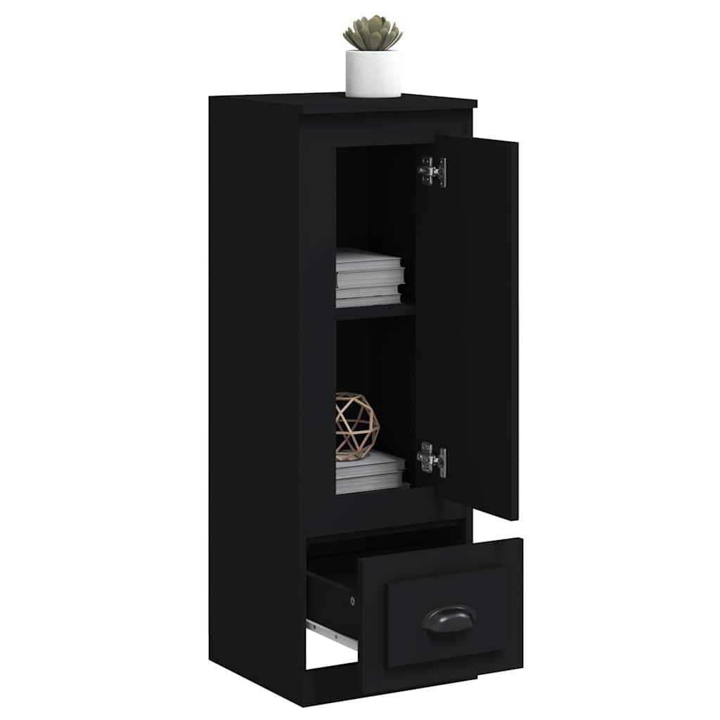 Highboard Black 36x35,5x103,5 cm Engineered Wood