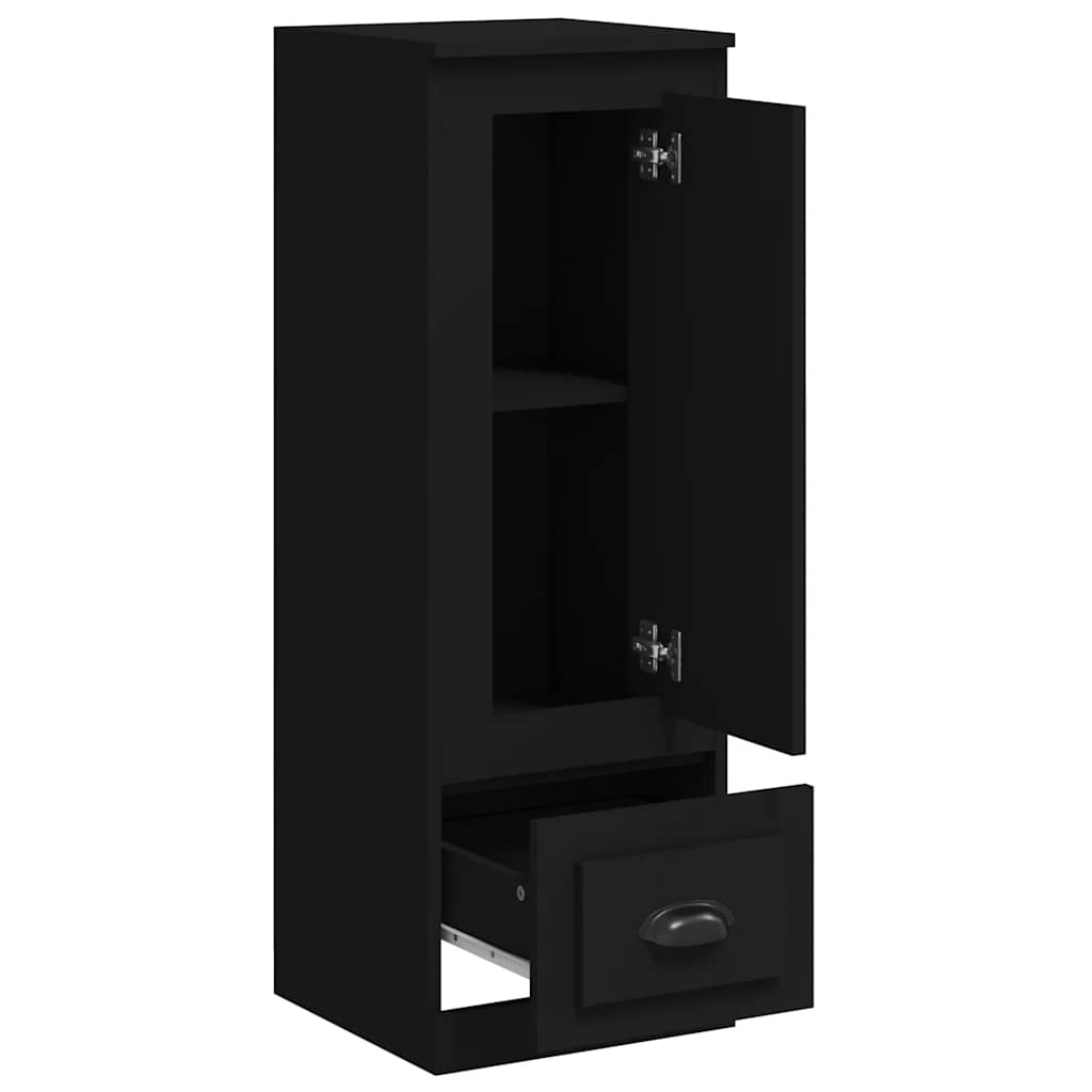 Highboard Black 36x35,5x103,5 cm Engineered Wood