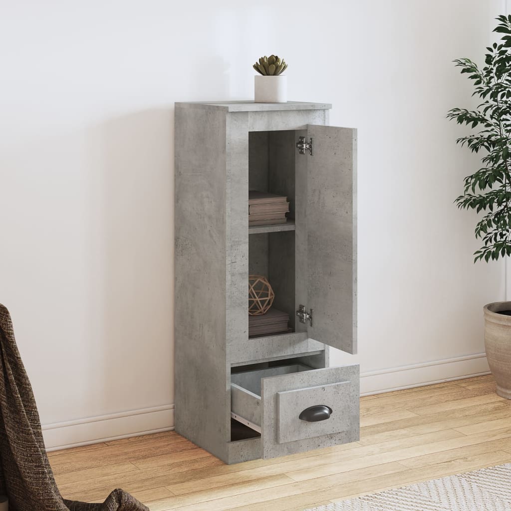 Highboard Concrete Grey 36x35,5x103,5 cm Engineered Wood
