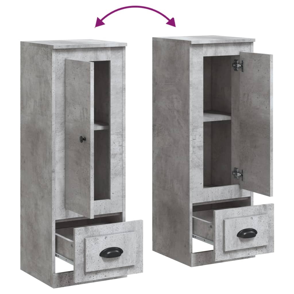 Highboard Concrete Grey 36x35,5x103,5 cm Engineered Wood