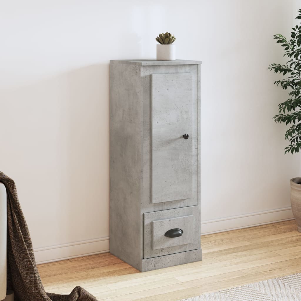 Highboard Concrete Grey 36x35,5x103,5 cm Engineered Wood