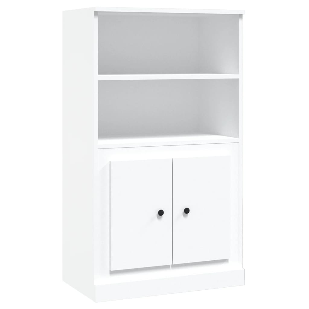Highboard White 60x35,5x103,5 cm Engineered Wood