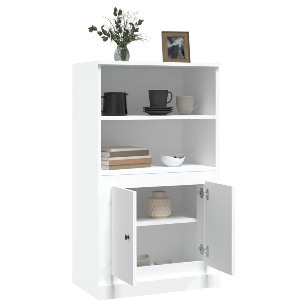 Highboard White 60x35,5x103,5 cm Engineered Wood