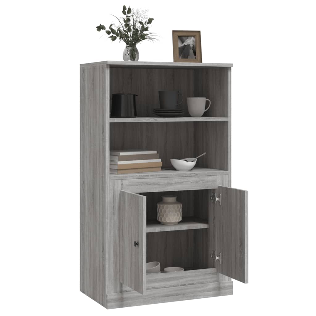 Highboard Grey Sonoma 60x35,5x103,5 cm Engineered Wood