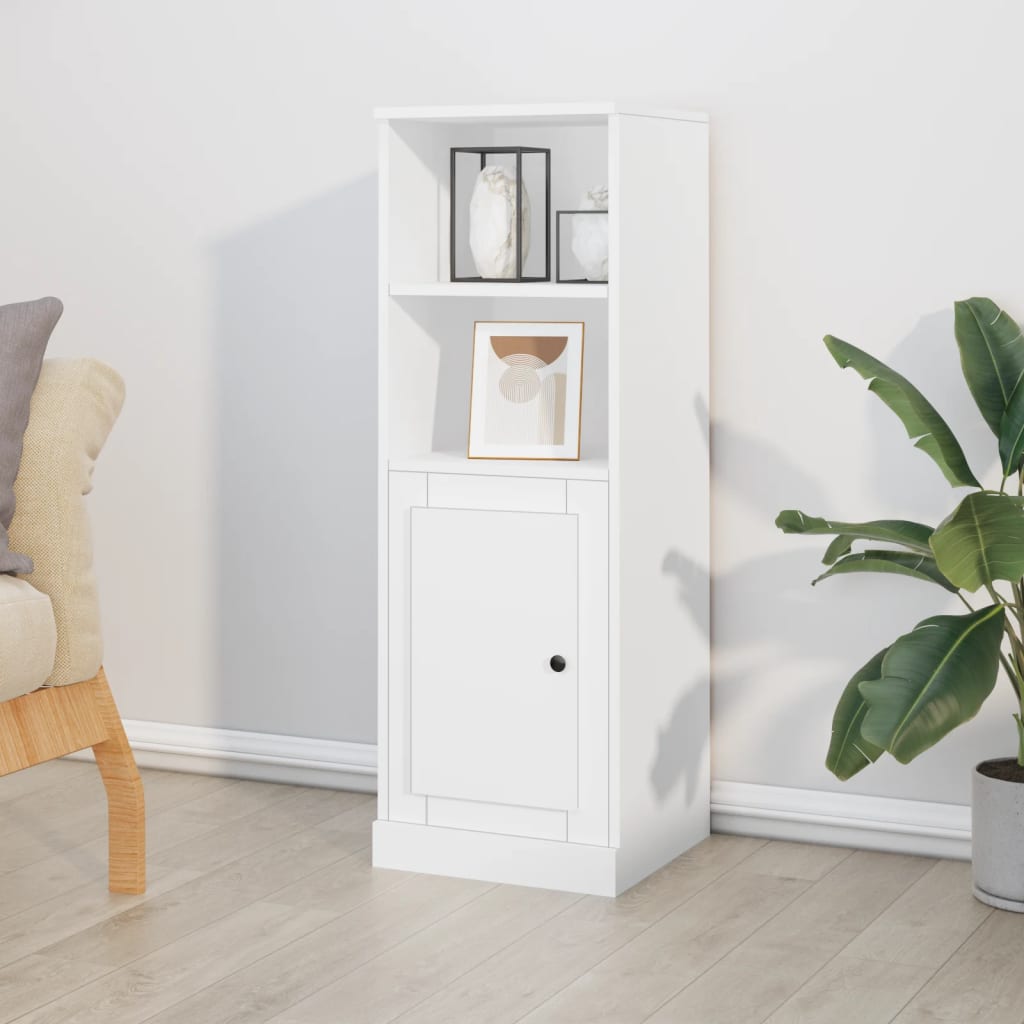 Highboard White 36x35,5x103,5 cm Engineered Wood