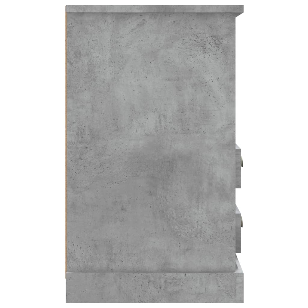 vidaXL Bedside Cabinets 2 pcs Concrete Grey 43x36x60 cm