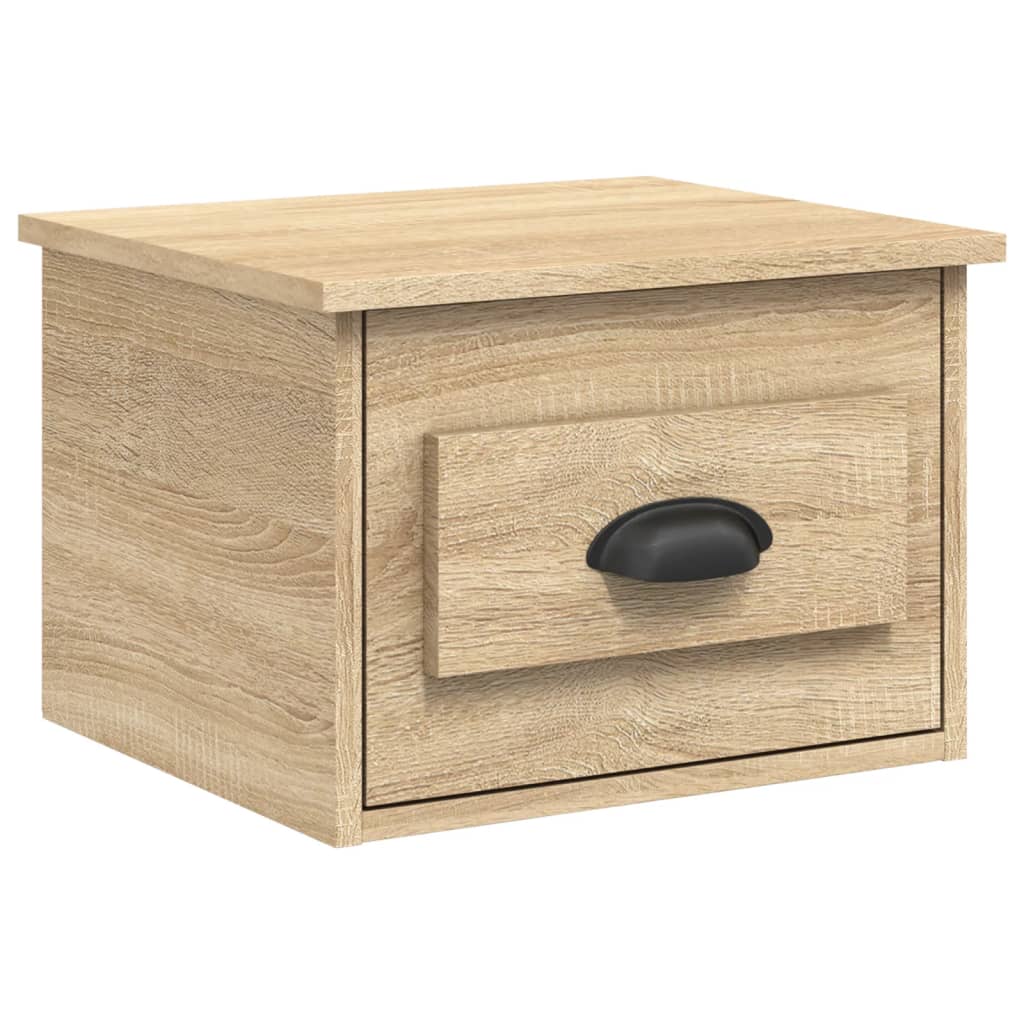 vidaXL Wall-mounted Bedside Cabinets 2 pcs Sonoma Oak 41.5x36x28cm