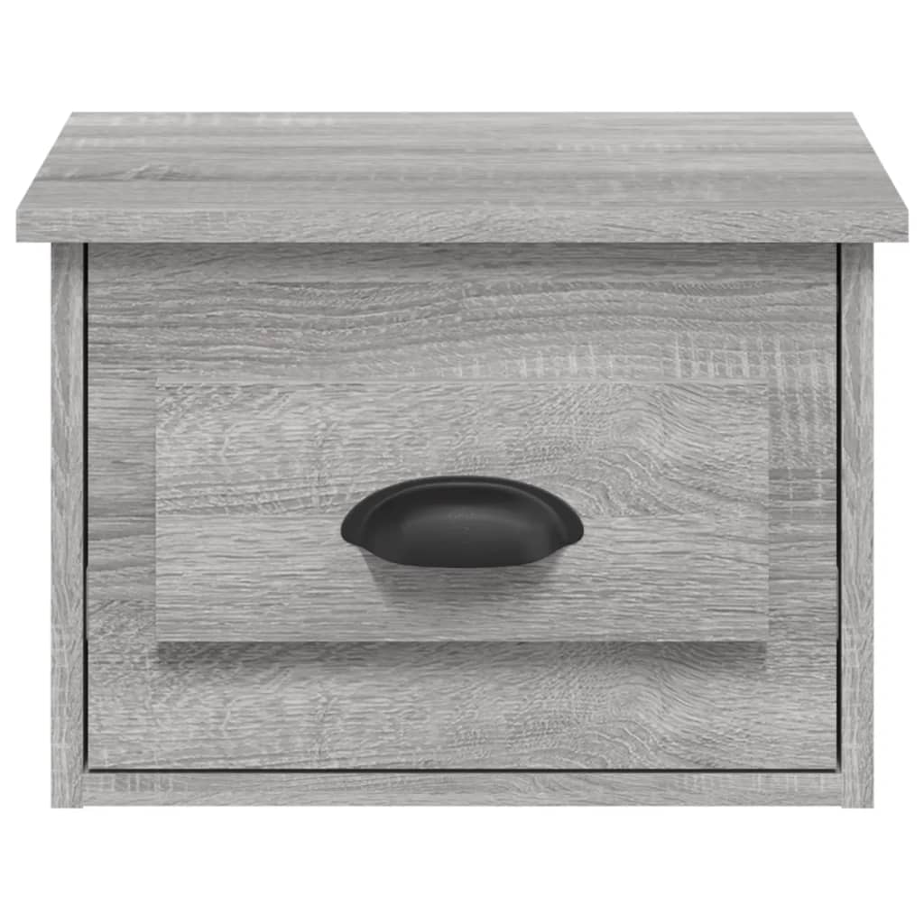 vidaXL Wall-mounted Bedside Cabinets 2 pcs Grey Sonoma 41.5x36x28cm