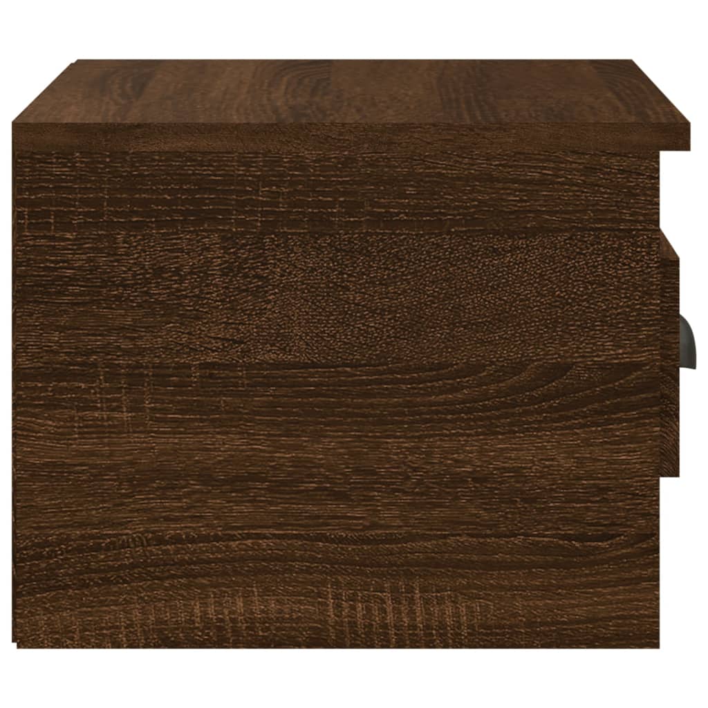 vidaXL Wall-mounted Bedside Cabinets 2 pcs Brown Oak 41.5x36x28cm