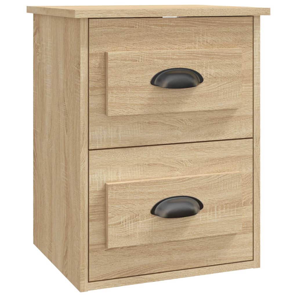 vidaXL Wall-mounted Bedside Cabinets 2 pcs Sonoma Oak 41.5x36x53cm