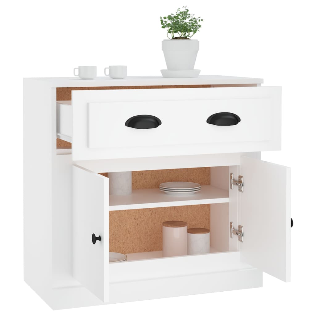 Sideboard White 70x35,5x67,5 cm Engineered Wood