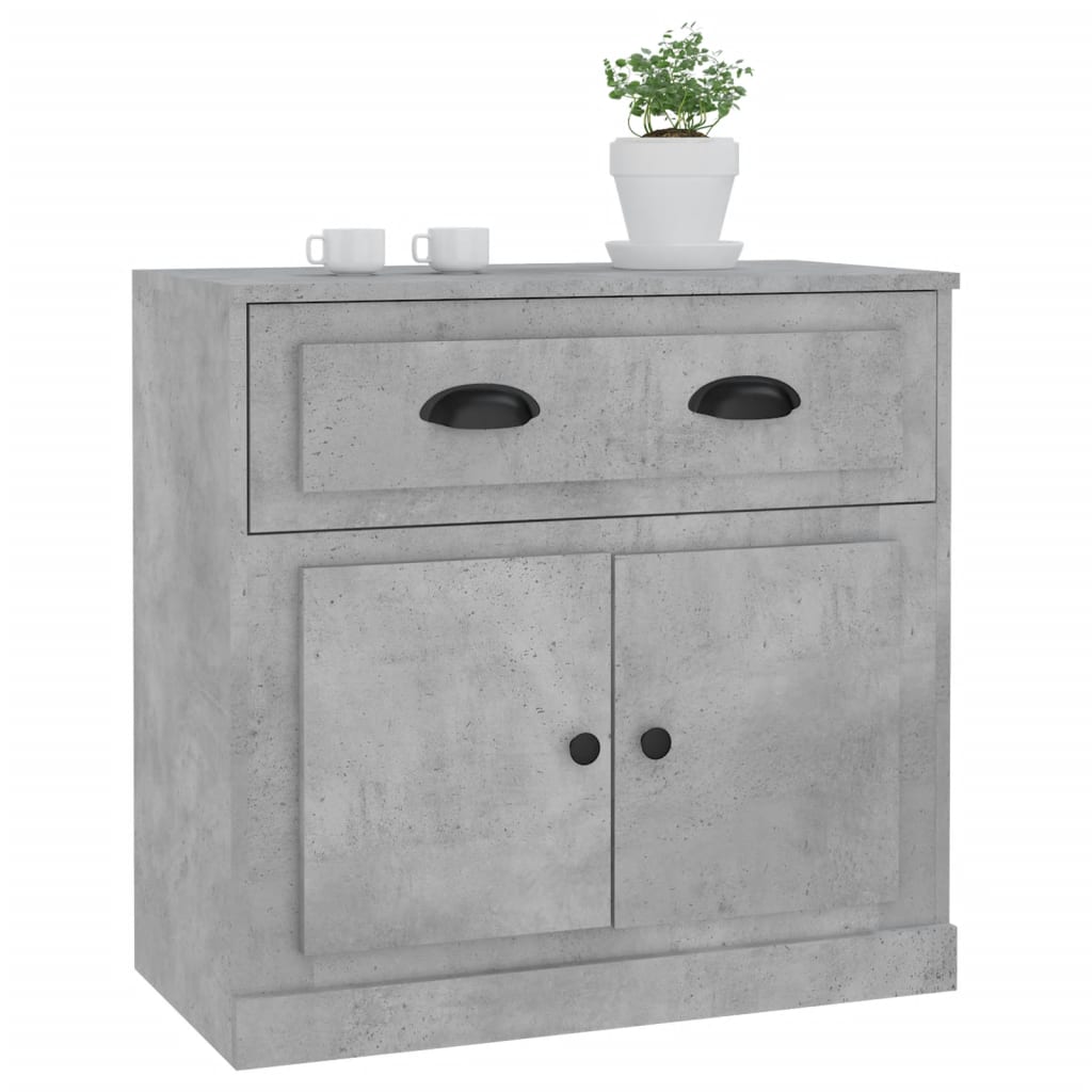 Sideboard Concrete Grey 70x35,5x67,5 cm Engineered Wood