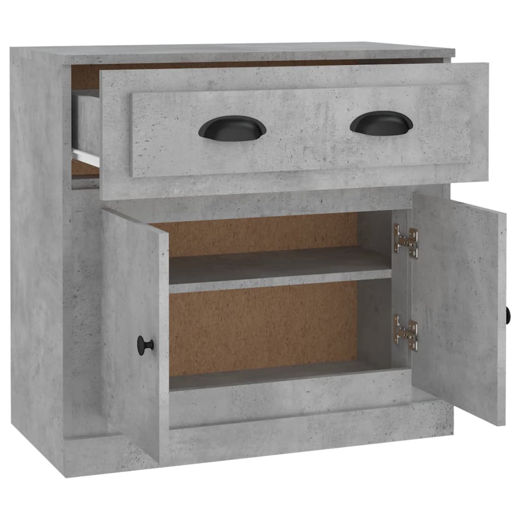 Sideboard Concrete Grey 70x35,5x67,5 cm Engineered Wood