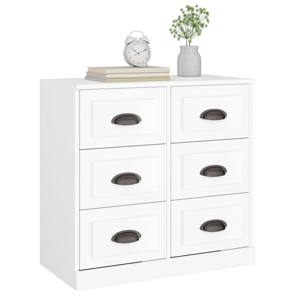 Sideboard White 70x35,5x67,5 cm Engineered Wood